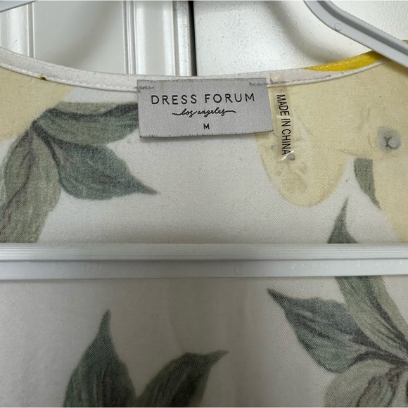 SOLD Lemon Print Summer Wrap Dress - Picture 6 of 6